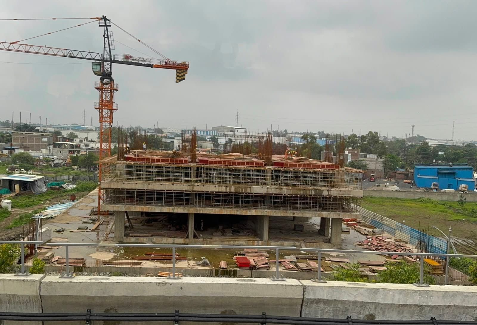 Site progress — structural work