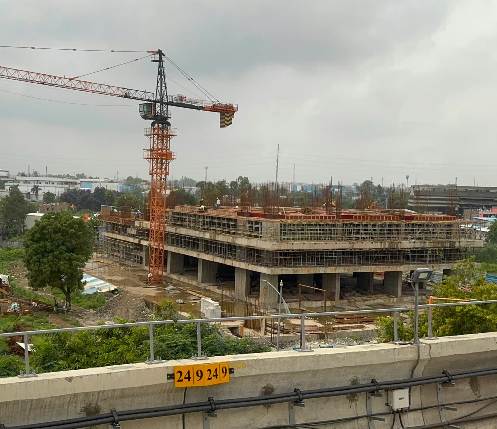 Site progress — slab shuttering